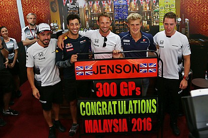 Bildergalerie: So feiert Jenson Button seinen 300. Grand Prix