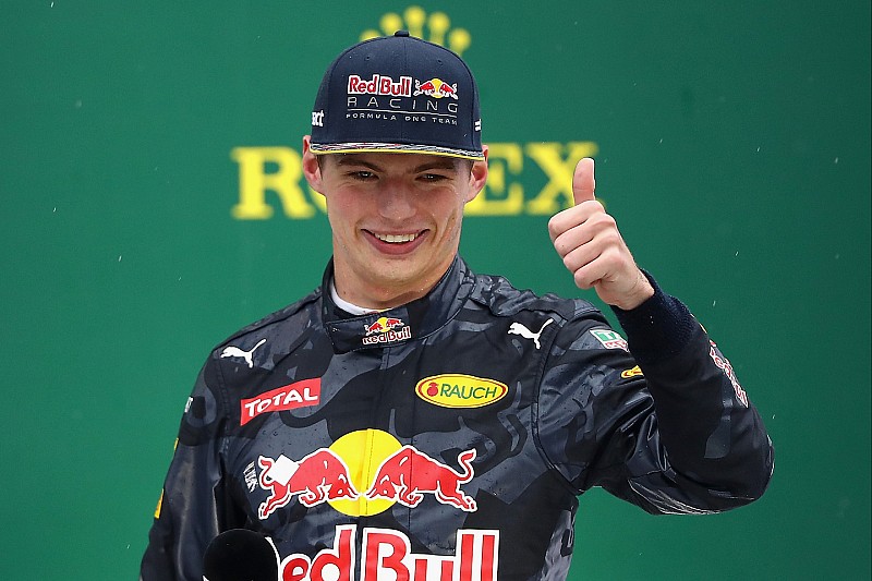 Podium: tercero, Max Verstappen, Red Bull Racing