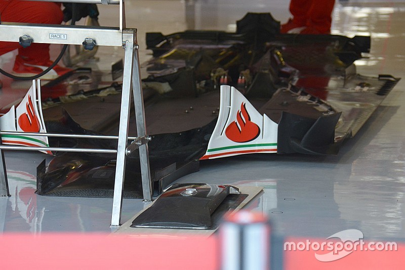 Ferrari SF16-H detalle de piso