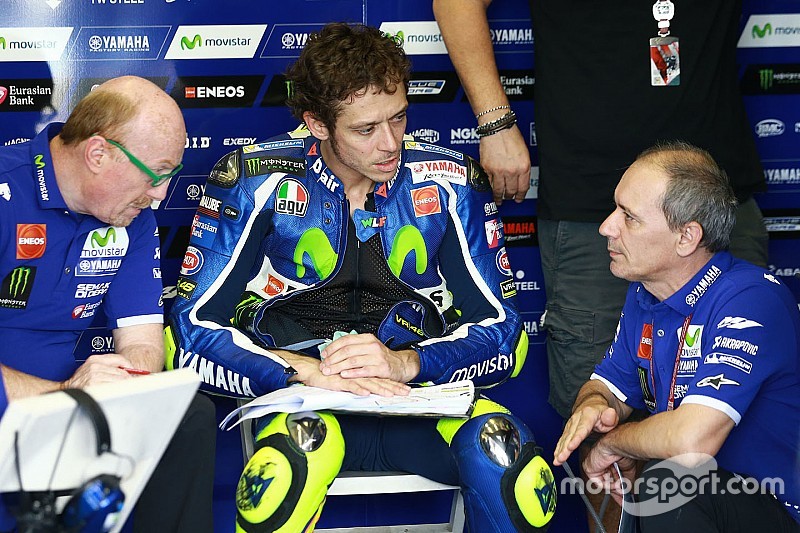 Valentino Rossi, Yamaha Factory Racing with Silvano Galbusera and Luca Cadalora