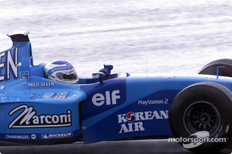 Giancarlo Fisichella durante unos test privados
