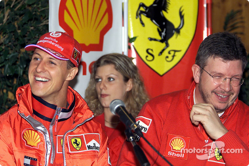 Shell press conference: Michael Schumacher and Ross Brawn