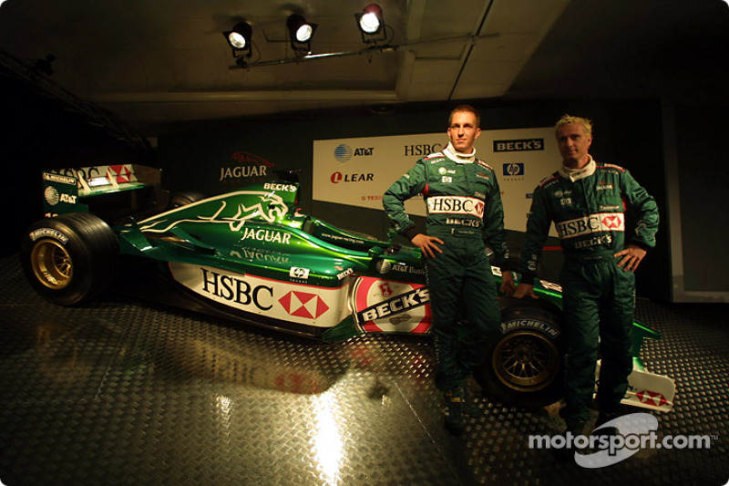 Luciano Burti y Eddie Irvine