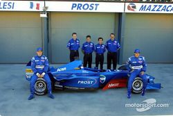 Jean Alesi, Henri Durand, Pedro Diniz, Alain Prost, Joan Villadelprat y Gaston Mazzacane