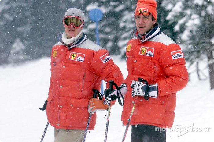 Michael Schumacher y Luca Badoer