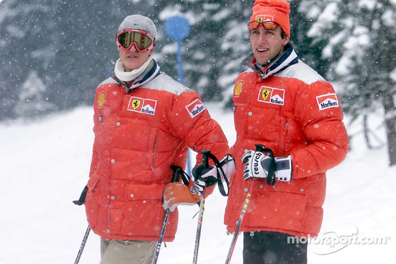 Michael Schumacher and Luca Badoer