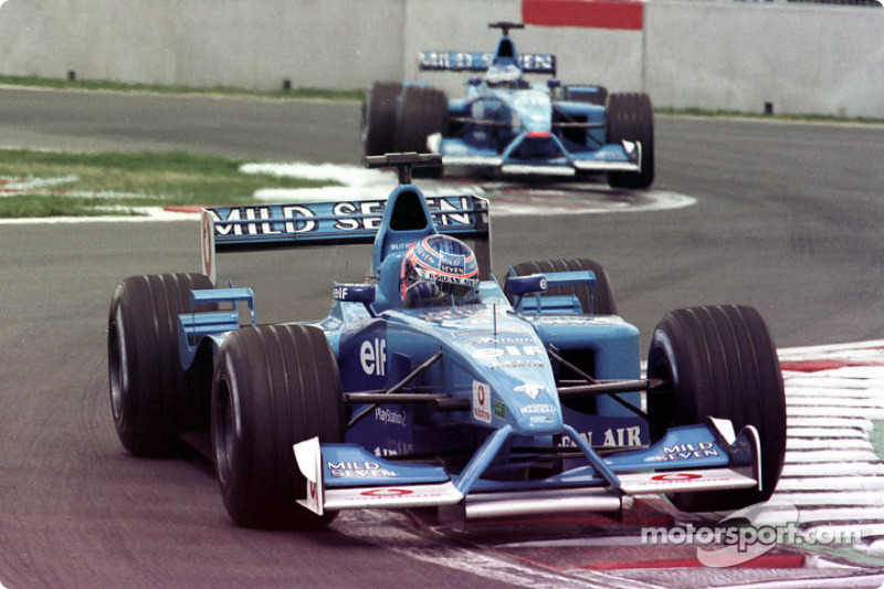 Jenson Button and Giancarlo Fisichella