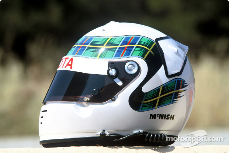 Allan McNish's helmet