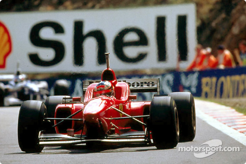 Michael Schumacher in de Ferrari F310