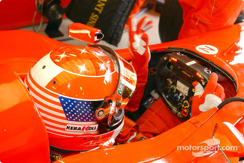 A special helmet for Michael Schumacher