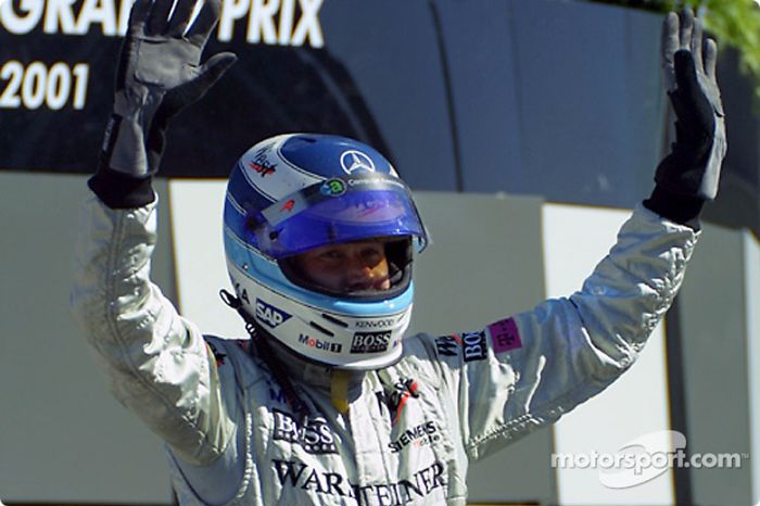 Mika Hakkinen se llevó su última victoria en Fórmula 1 en Indianápolis 2001