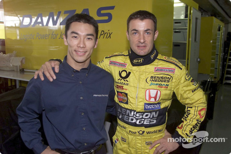 Takuma Sato and Jean Alesi