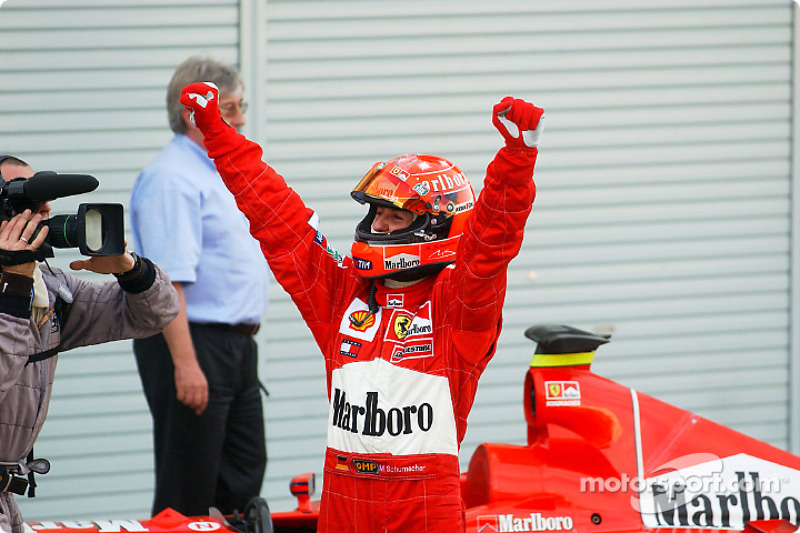 Race winner Michael Schumacher