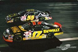 Matt Kenseth, Roush Racing, Ford Taurus, Kenny Wallace, Andy Petree Racing, Chevrolet Monte Carlo