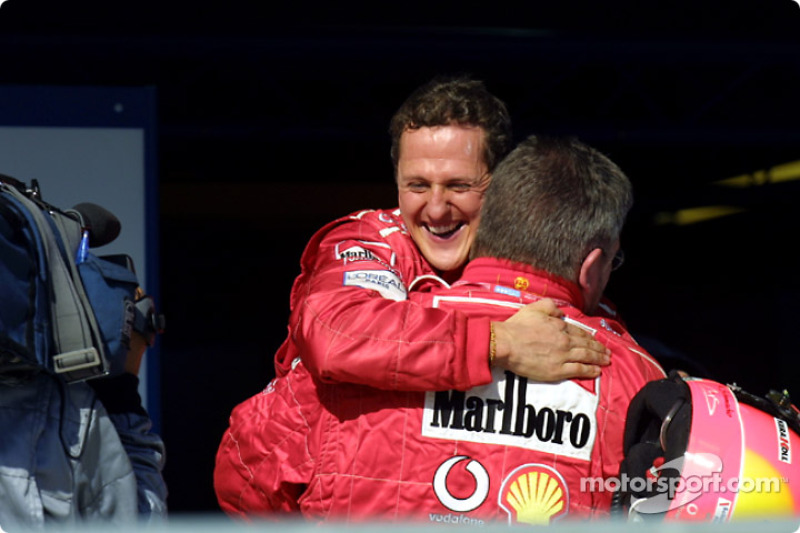 Michael Schumacher y Ross Brawn