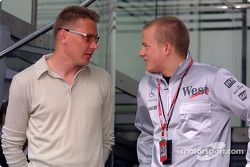 Mika Hakkinen et Kimi Raikkonen