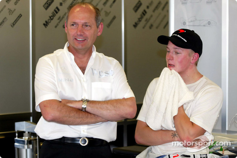 Ron Dennis y Kimi Raikkonen