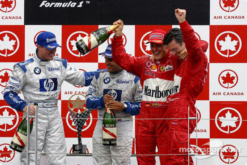 2003. Подіум: 1. Міхаель Шумахер, Ferrari. 2. Ральф Шумахер, Williams-BMW. 3. Хуан-Пабло Монтойя, Williams-BMW