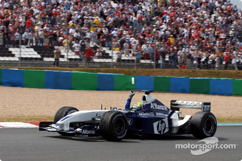 Race winnaar Ralf Schumacher