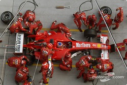 Pitstop for Rubens Barrichello