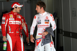 Felipe Massa, Scuderia Ferrari, Jenson Button, McLaren Mercedes