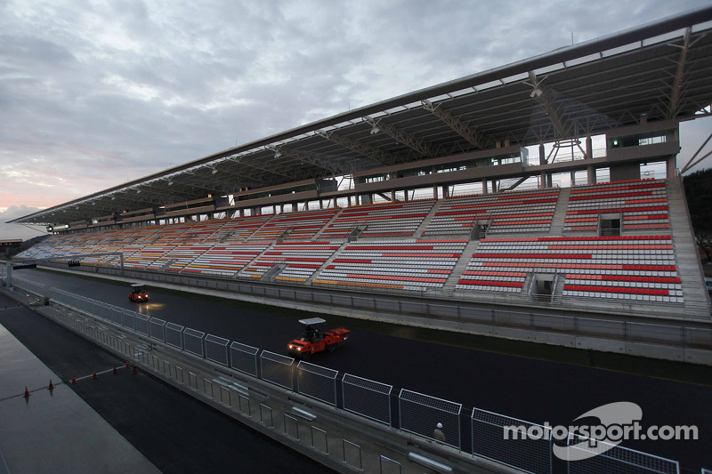 Werkzaamheden op de Korea International Circuit