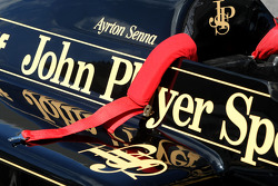 Bruno Senna, Hispania Racing F1 Team drives the 1986 Lotus Renault Turbo of Ayrton Senna
