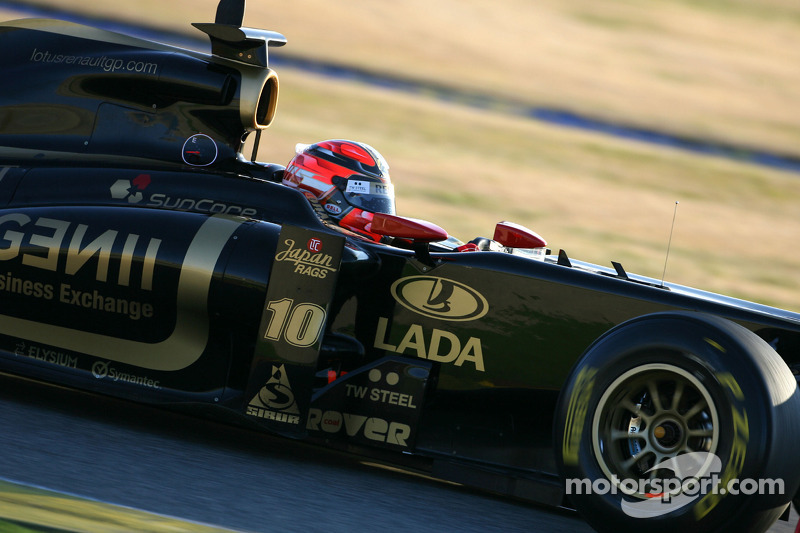 Роберт Кубіца, Lotus Renault GP, на тестах у Валенсії