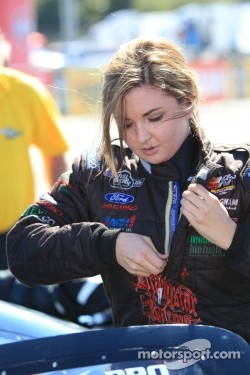 Erica Enders, driver of the ZaZa Energy Chevy Cobalt