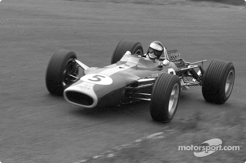 Jim Clark won six pole positions with the new Ford DFV engine in its nine races of 1967; his teammate, Graham Hill, won the other three, including the first race in Holland