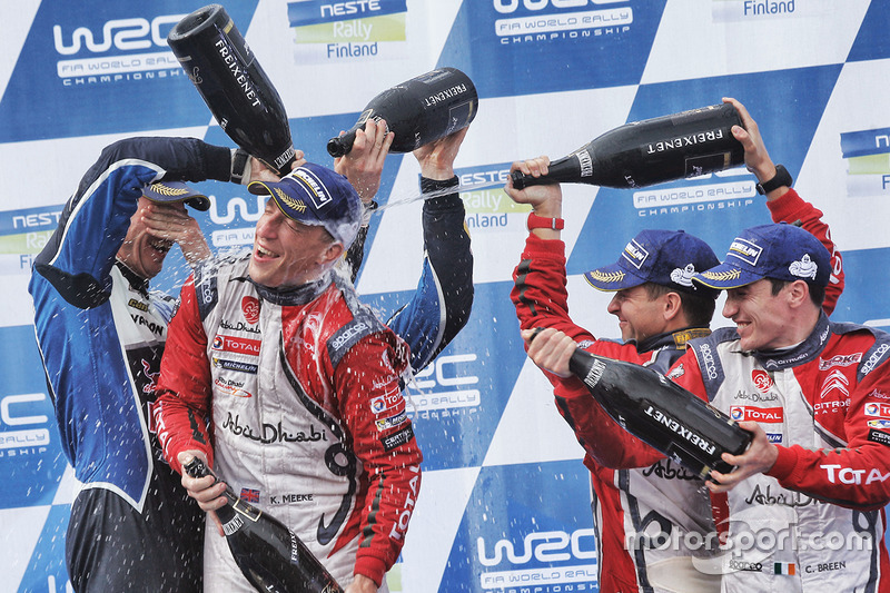Miikka Anttila, Kris Meeke, Jari-Matti Latvala, Scott Martin et Craig Breen