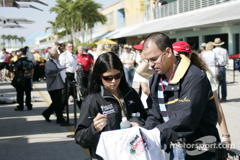 Danica Patrick signs autographs