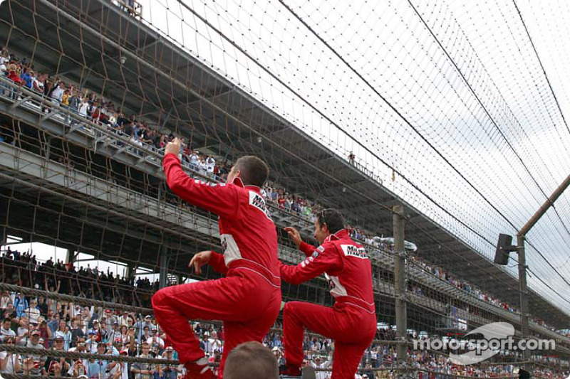 Gil de Ferran and Helio Castroneves: two Spidermen for the price of one