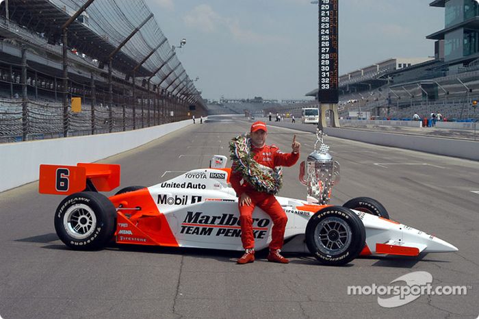 Gil de Ferran se impuso en las 500 Millas en 2003, en su única victoria allí