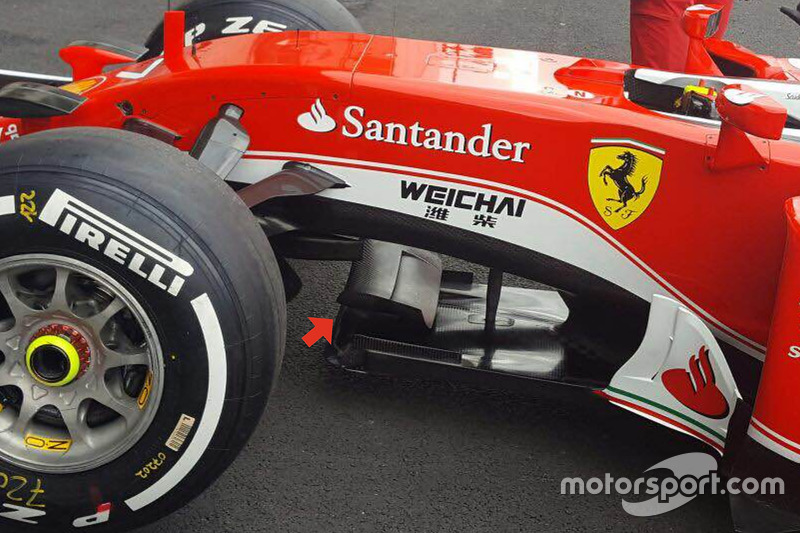 Ferrari SF16-H: Splitter-Winglet