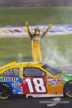 Race winner Kyle Busch