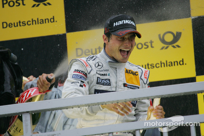 Podium: race winner Bruno Spengler, Team HWA AMG Mercedes