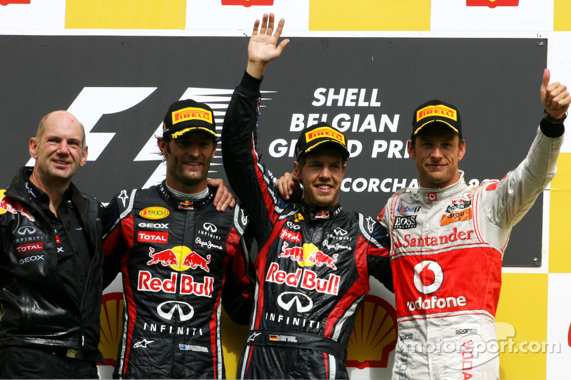 2011. Подіум: 1. Себастьян Феттель, Red Bull-Renault. 2. Марк Веббер, Red Bull-Renault. 3. Дженсон Баттон, McLaren-Mercedes