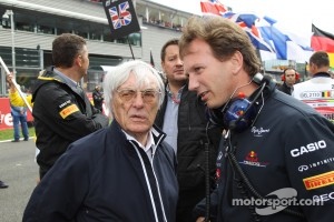 Bernie Ecclestone and Christian Horner, Red Bull Racing, Sporting Director