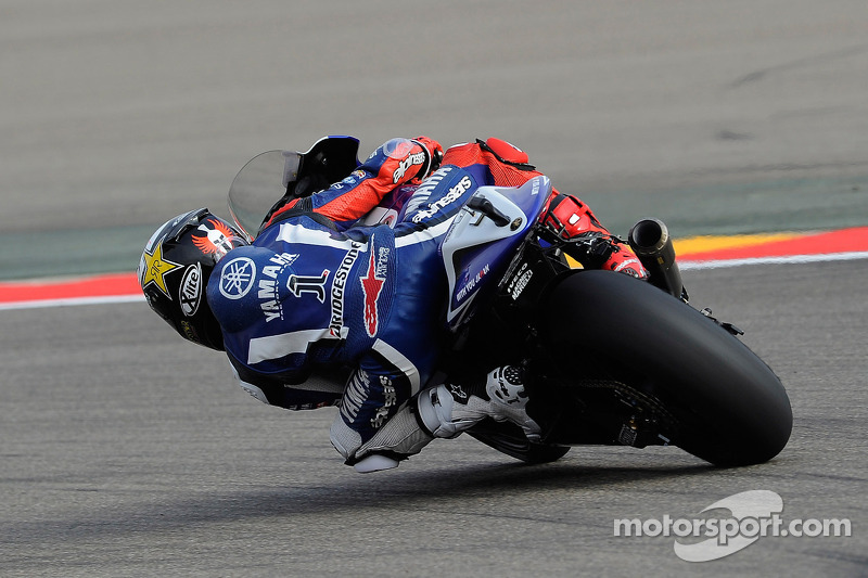 Jorge Lorenzo cruzó la meta 3º en el GP de Aragón 2011