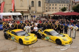 #73 Corvette Racing Chevrolet Corvette C6 ZR1: Jan Magnussen, Antonio Garcia, Jordan Taylor, #74 Corvette Racing Chevrolet Corvette C6 ZR1: Oliver Gavin, Tom Milner, Richard Westbrook
