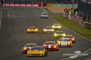 Start: #50 Larbre Competition Chevrolet Corvette C6 ZR1: Patrick Bornhauser, Julien Canal, Pedro Lamy