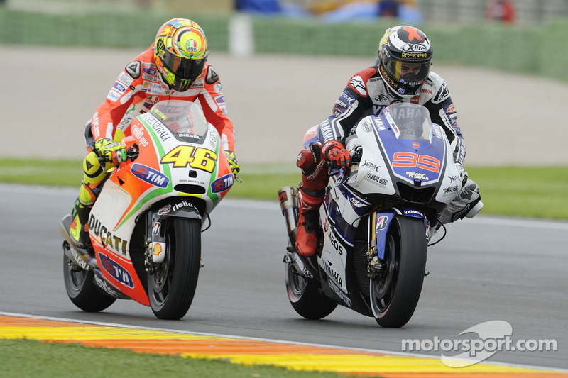 Valentino Rossi dan Jorge Lorenzo