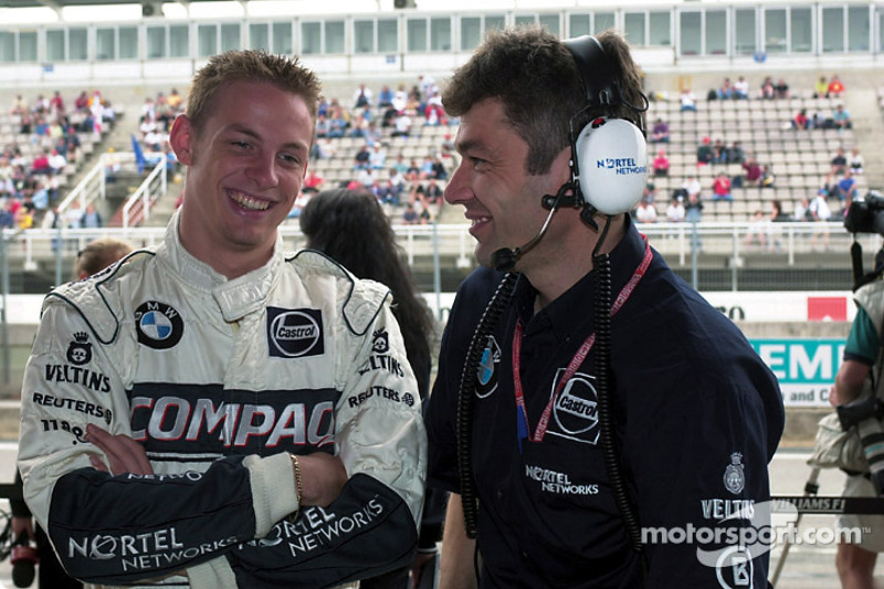 Jenson Button em seu ano de estreia pela Williams, no ano 2000