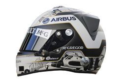 Le casque de Giedo van der Garde, Caterham F1 Team