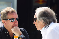 Martin Brundle, Sky Sports Commentator with Jackie Stewart