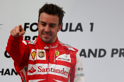 Ganador de la carrera Fernando Alonso, Ferrari
