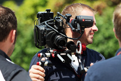 Un caméraman Sky Sports F1