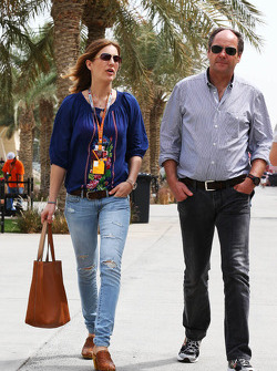 Gerhard Berger, com sua namorada Helene