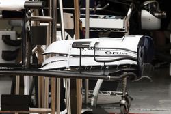 Detalhe da asa dianteira do Williams FW35